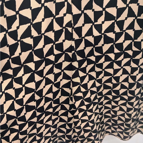 S Max Mara 100% Silk Geometric Print Midi Dress | US 10 IT 44 - Picture 5 of 8